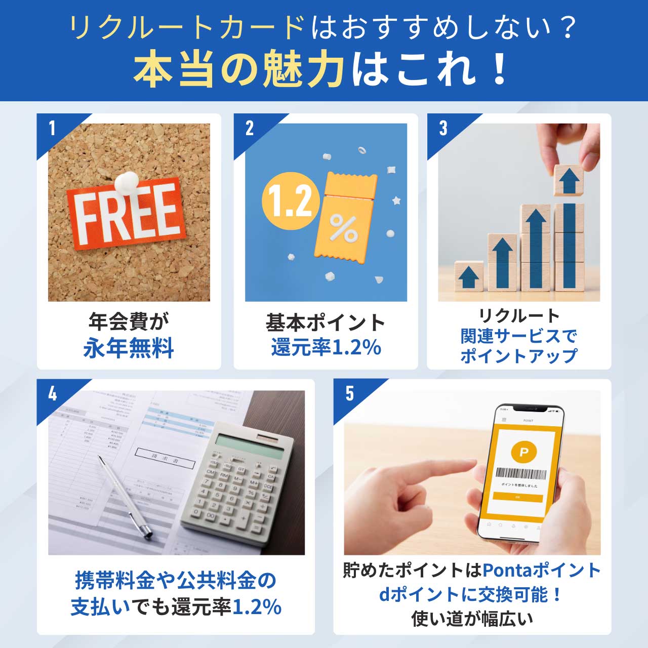 リクルートカードはおすすめしない?本当の魅力はこれ!